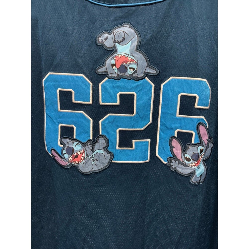 Disney Stitch Blue 626 Baseball Spirit Jersey size L 2025 - Picture 5 of 5